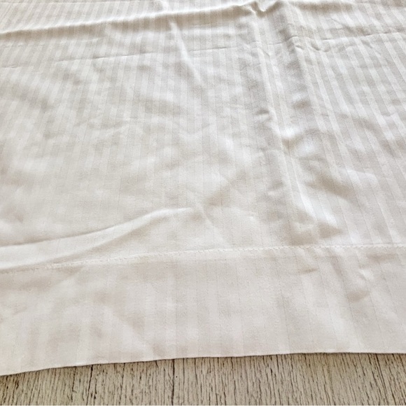 THE LINEN COLLECTION BY SILI CASA White 100% Cotton Pillow Sham ITALY 40” X 24” - Picture 2 of 6